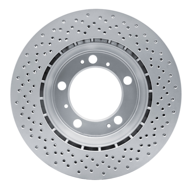 Porsche Boxster Brake Rotor (1) - Rear - R1 Concepts - GeoMET Rotor - Drilled - `00-`08